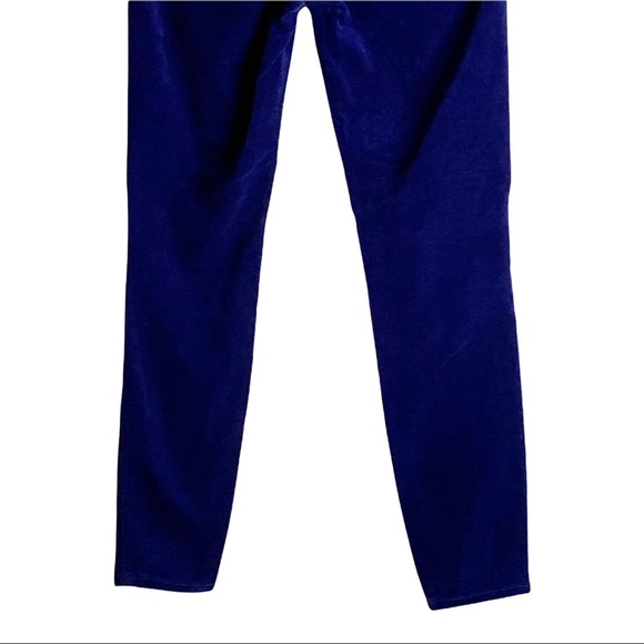 L'Agence Midnight Blue Velvet Crop Jeans - Picture 6 of 8